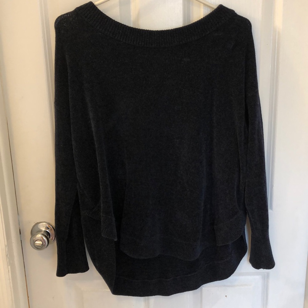 Lou & Grey LOFT Chenille Navy Sweater